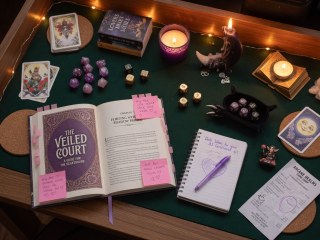 Greenhouse date planning with candles and garden paths.